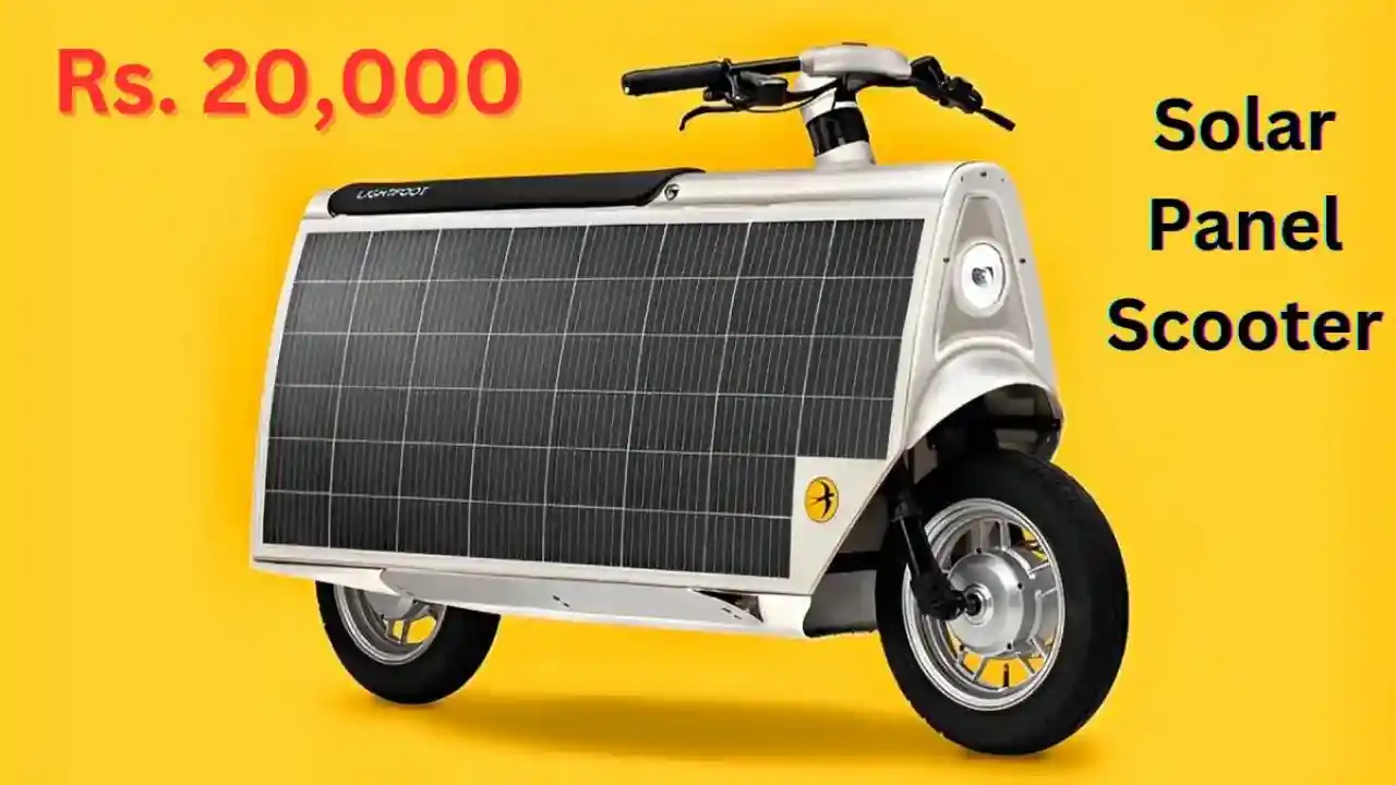 Bring home a solar powered scooter for just Rs 20000